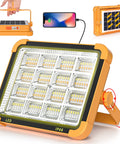 Rechargeable LED Work Light On The Go Portable Solar Powered Floor Lamp With 100W Output 3000 Lumens IP66 Waterproof