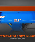 Integrated storage box of Industrial Magnetic Pan And Box Sheet Metal Brake For 20 Gauge Capacity Heavy Duty Pro Grade Press Brake