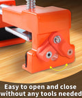 Close-up of the 2 Pack Heavy Duty Face Frame Clamps showing tool-free adjustment mechanism for easy use.