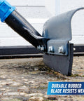 Lock-On 22 Inch Curved AquaDozer Floor Squeegee blade with durable rubber designed for tile and concrete surfaces