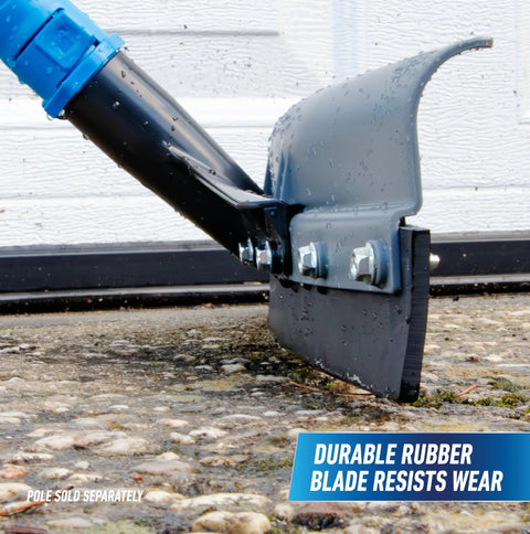 Lock-On 22 Inch Curved AquaDozer Floor Squeegee blade with durable rubber designed for tile and concrete surfaces