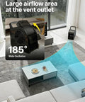 Floor Drying Air Mover With Warm Breeze And UV Lamp, 3 Speed High Velocity Blower in living room with wide oscillation
