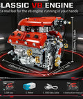 Visible V8 Engine Model Kit For Adults Build Your Own Working Car Motor With Real Moving Parts Detailed Camshaft System Display