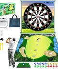 Chipping Golf Game Set With Hitting Mat And Double Sided Practice Mat 70 By 70 Inch Indoor Outdoor Training Kit With 20 Sticky Balls