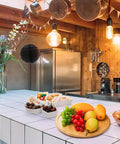 Kitchen with Ceramic Rotating Serving Tray With Six Removable Compartments Lazy Susan Style 11 Inch Divider Set