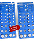 59 Nut And Bolt Thread Checker With Full Size Bolt And Nut Sizer Gauge 22 Standard And 22 Metric 15 Drill Bit Holes Wall Mount Bolt Size Finder