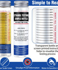 2 Pack Reusable E85 Ethanol Tester Kit With Wide Mouth Bottles showing scale lines and usage instructions