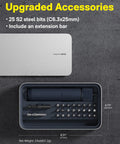 Opened Workhorse Cordless Electric Screwdriver Kit With One Quarter Inch Hex Bits 25 Piece S2 Steel Set shown with lid.
