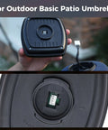 1.2W Solar Panel for Patio Umbrella With 4-Pin Connector Waterproof Replacement Charging Kit Outdoor