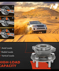 Two Front Wheel Bearing And Hub Assembly Set With 5 Lug Fits Subaru Forester 2009-2014, Impreza 2008-2014, shown in desert landscape