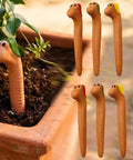 Six Inch Ceramic Worm Shaped Moisture Meter Set Of Six For Plants A Dope Yet Practical Way To Check Soil Humidity In Potting Mix Cute Color Hat Design Durable Plant Water Meters For Home Garden Care, in terracotta pot