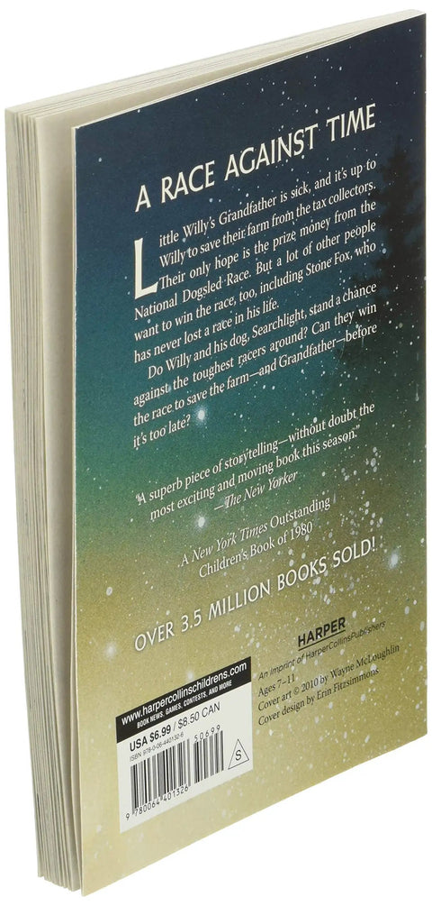Back cover of 'Dogged Dash For The Farm: A Gutsy, Heartfelt Tale Of Willy And His Loyal Dogs As They Race To Save Their Farm And Grandfather'