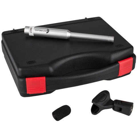 Omnidirectional Electret Condenser Microphone for Room Acoustic Analyzers and Audio Measurement Systems with case and accessories