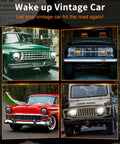 Collage of vintage cars with text 'Wake up Vintage Car' and 'Let your vintage car hit the road again!'