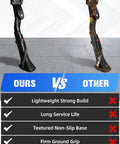 Comparison image highlighting the Ebike Kickstand CNC Machined Aluminum Mount For Ridstar Q20 Q20 Pro Lite Super 73 S2 with competitor's product.