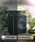 2 Pack Waterproof Washer And Dryer Covers For Front Load Machines With Zipper Design Easy To Use Dustproof Black outdoors