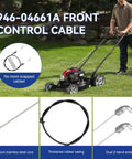 Replacement Control Cable For 21 Inch Gas Self Propelled Mowers Fits Troy Bilt Craftsman MTD Yard Machines 140cc 190cc Briggs Stratton Engines Plug And Play DIY Friendly Easy Install, steel core cable with Z-bend ends