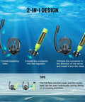 Installation guide for 0.5L Mini Scuba Tank With Pump And Full Face Mask For Snorkeling And Shallow Water Exploration