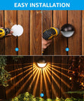 Installation of Unique Rays LED Low Voltage Deck Lights For Outdoor Living 12V Landscape Step And Fence Light Aluminum 3000K Warm White