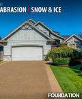 Top Tier Brown Tinted Concrete Sealer With High Gloss Glow Up Solvent Based Cure And Seal In A 5 Gallon Size applied to a driveway.