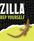 Zilla logo with a gecko on textured green and black background, Fresh Air Screen Cover For Reptile Terrariums branding