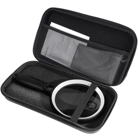 Rechargeable Handheld LED Magnifier With 37 Ultra Bright LEDs, 10X 20X 45X Magnification, in protective case