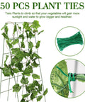 Foldable Metal A-Frame Cucumber Trellis 48 By 18 Inches For Narrow Raised Beds with plant ties