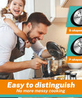 Father and child cooking with Refillable Salt And Pepper Shaker Set With Glass Bottom And Stainless Steel Lids For Home Kitchen, 4 Oz Capacity