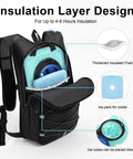 Lightweight Hydration Backpack With 2L Water Bladder, Breathable Mesh Straps, black 10L pack showing insulation layer design