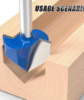 Pack Of 8 Hardcore Professional Carbide Router Bits For 90 Degree V Grooves And Chamfering Woodwork On Plywood cutting through wood.