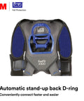 ExoFit X300 Comfort Vest Positioning Safety Harness For Fall Protection With Aluminum Back D-Ring, Auto Locking Buckles, XS