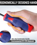 Close-up of ergonomic handle from 9 Piece Precision Pick And Hook Set With Scraper For Auto And Electronics, highlighted grip