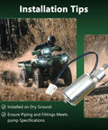 ATV with fuel pump in rugged terrain, highlights Fuel Pump For Kawasaki Brute Force 650 04-05 Prairie 700 04-06 Prairie 650