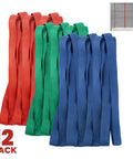12 Pack Extra Large Moving Rubber Bands For Furniture And Blankets, Tough As Nails Heavy Duty Mover Bands In Red, Green, Blue