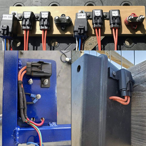 Kickass Rig Ready IP67 Waterproof Inline ATO ATC Blade Fuse Holder 30 Amp With Secure Cover And 12 AWG Wire For Auto Marine And Fishing Boat Electrical Systems 2 Pack mounted on equipment.