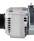 Side view of 90 Amp 12 Volt Alternator With 6 Groove Pulley For Acura CL 1997 For Honda Accord 1994 1995 1996 1997