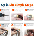Heavy Duty Steel Cable Picture Hanging Kit With Adjustable Bullet Hooks And Ceiling Mount installation steps guide
