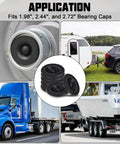 10 Pack Trailer Wheel Hub Dust Caps And Grease Plugs Rubber Construction EZ Lube Compatible installation on trailers and vehicles