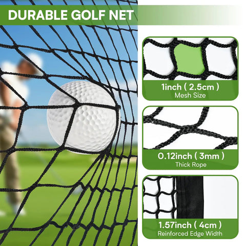 Durable Golf Practice Net And Sports Barrier Net For Targeted Hitting Heavy Duty Nylon Ball Netting with mesh specs
