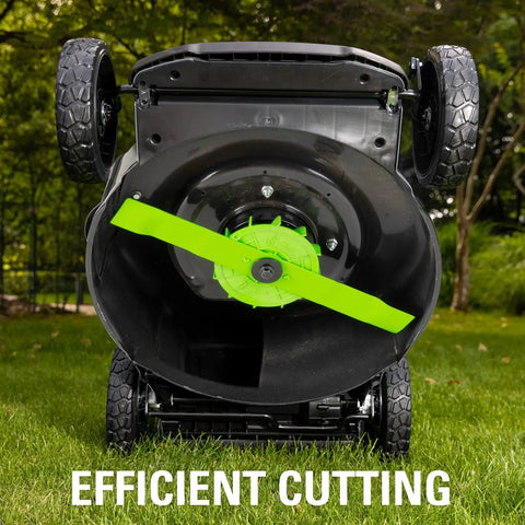 20 Inch Replacement Lawn Mower Blade For 20 Inch Mower Models MO48L4210 MO48L4212 MO48L4210D installed on a mower