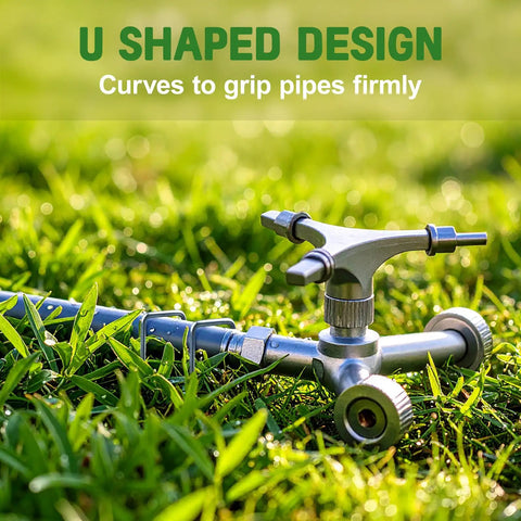 Heavy Duty 6 Inch Garden Stakes 25 Pack Anti Rust 11 Gauge Galvanized Ground Staples for Lawn Landscape Fabric Weed Barriers