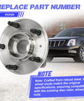 Front Wheel Hub Bearing Assembly with ABS - Single Unit Fits Impala, Monte Carlo, Uplander, and more; shown with vehicle backdrop