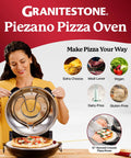 Indoor Electric Pizza Oven With Ceramic Stone For Crispy Crust Pizza Fast Home Pies In Under Six Minutes On A Countertop