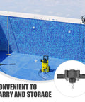 Ridiculously Compact Electric Drill Pump For Water Transfer Self Priming Liquid Mover With Power Tool Adapter near pool wall for water drainage.