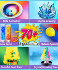 70 Plus Experiments Science Kit For Kids With Chemistry And Physics Projects Kid Friendly Hands On STEM Toy That Delivers Real Fun Learning And Keeps Little Minds Curious. 70+ science kit with milk animation, crystal growing, lava lamp and balloon spaceship experiments