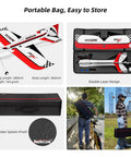 Ready To Fly RC Airplane With 3D Fixed Wing 580mm Wingspan Durable EPP Body 15A ESC Gyro Flight Controller Stabilized With Bag