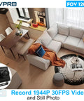 5MP USB Camera captures wide view of living room with couch, table, and rug, showing 1944P video quality, suitable for 3D printer use.