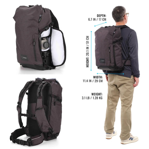 Sidecountry 32 Camera Backpack With Modular Top Loader Inserts Black And White Versatile Everyday Gear Carrier For Pro Photogs