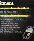 Direct Fit Automatic Transmission Filter And Oil Pan Gasket Kit For Nissan Altima Maxima Murano Pathfinder Juke And Infiniti QX60 2016-2017 Replace OE 19318012 33010-JF015 compatibility list and kit components image