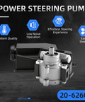 Power Steering Pump Replacement Fits Jeep Grand Cherokee 2001 To 2004 V8 4.7L Dodge Viper 2003 To 2006 V10 8.3L